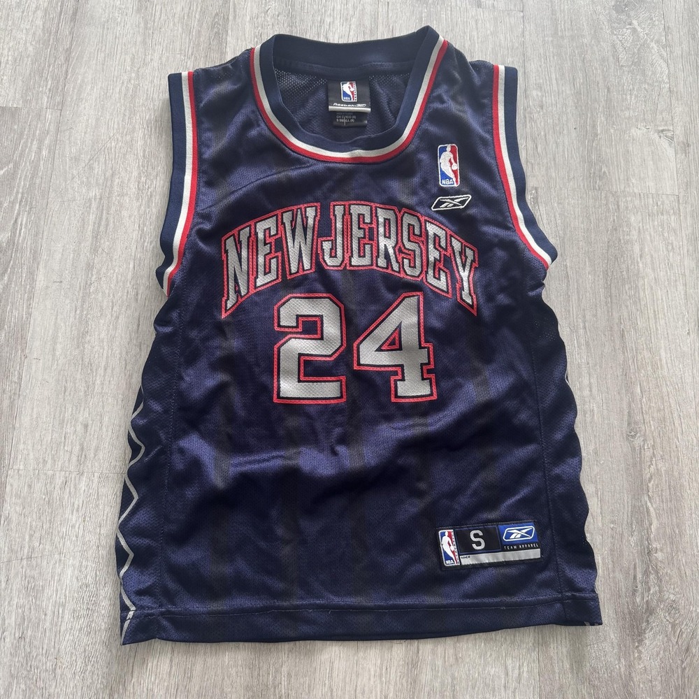 Vintage Champion‎ New Jersey Nets Jersey kids Small NBA Richard Jefferson #24